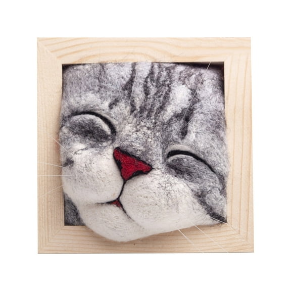 CIYISON Wool Felting Package Material Animal Handmade Toy Non-Finished DIY Arts Crafts