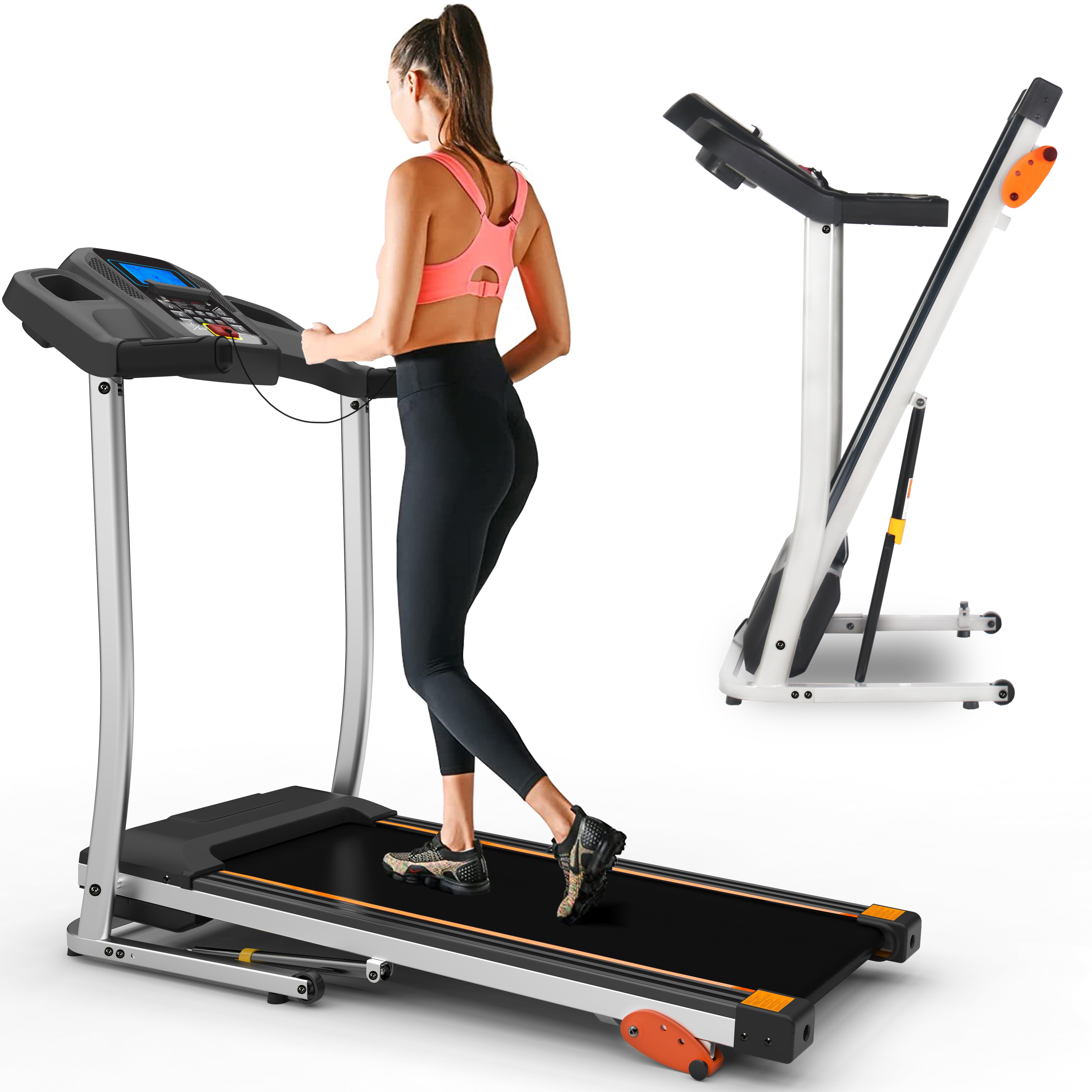 CIYOYO Folding Treadmill, 2.5HP Treadmills for Home Office, Adjustable