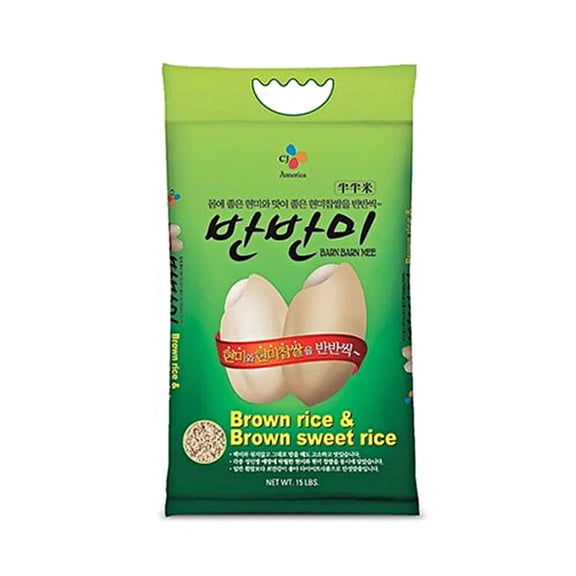 CJ Foods Korean Brown Rice & Sweet Brown Rice 15 lb