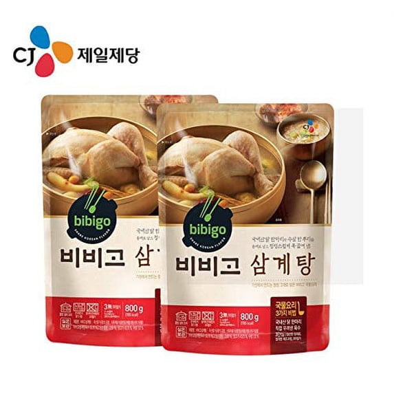 CJ Bibigo Korean Bibigo Samgyetang 삼계탕 800g (2 Packs)