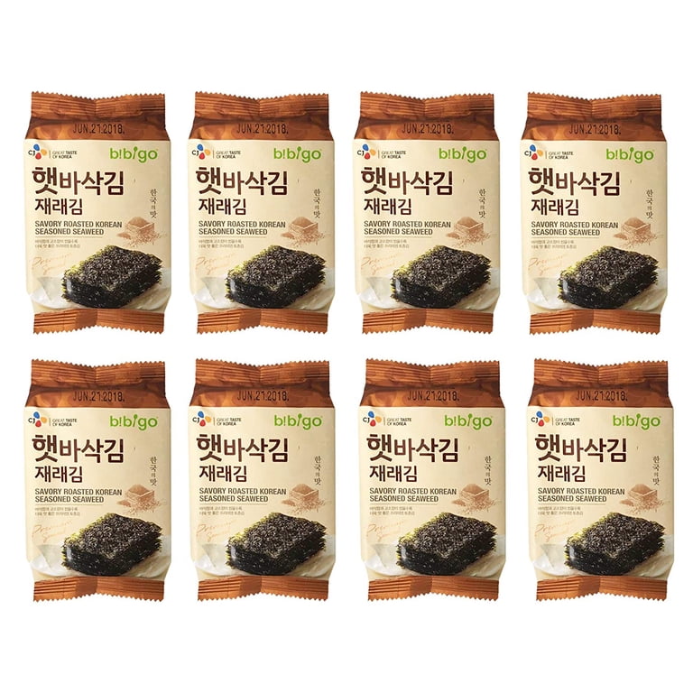 CJ Bibigo Savoury Roasted Korean-Style Seasoned Seaweed (5g*8pcs
