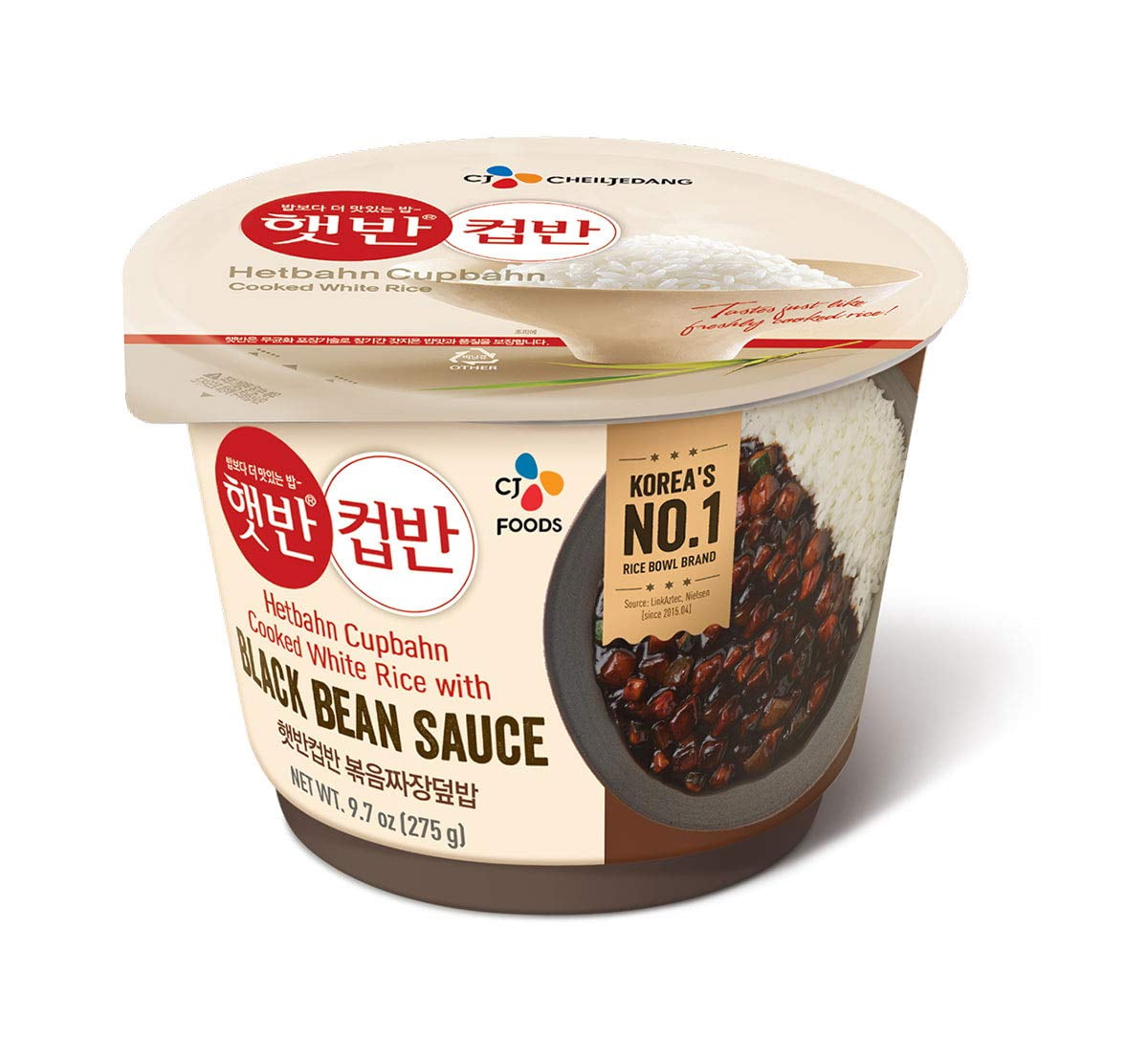 CJ Cupbahn Cooked Rice Bowl With Black Bean Paste, Jjajangbap ...
