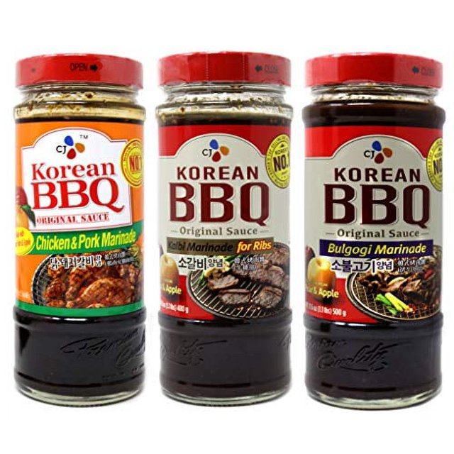 CJ Korean BBQ Bulgogi Marinade/Chicken&Pork Marinade/Kalbi Marinade for