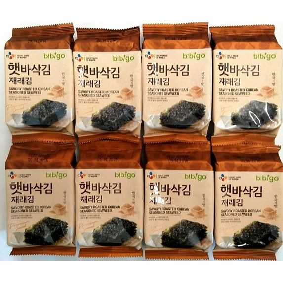 CJ Premium Roasted Seaweed Snack 5g -Pack of 8