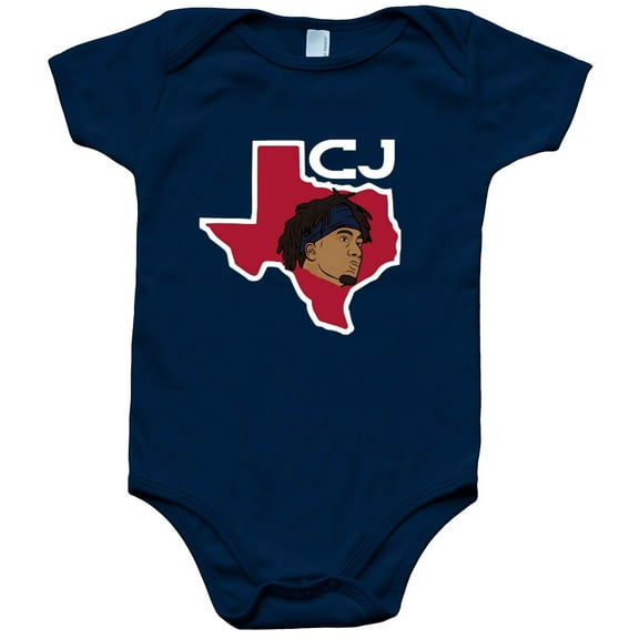 CJ Stroud Texans State Outline Baby 1 Piece