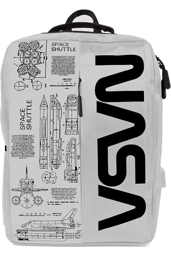 Laptop Backpack For Women And Men - 15 Inch Laptop Bag With USB Port & Elegant Design - Waterproof Backpack With Adjustable Straps (White)