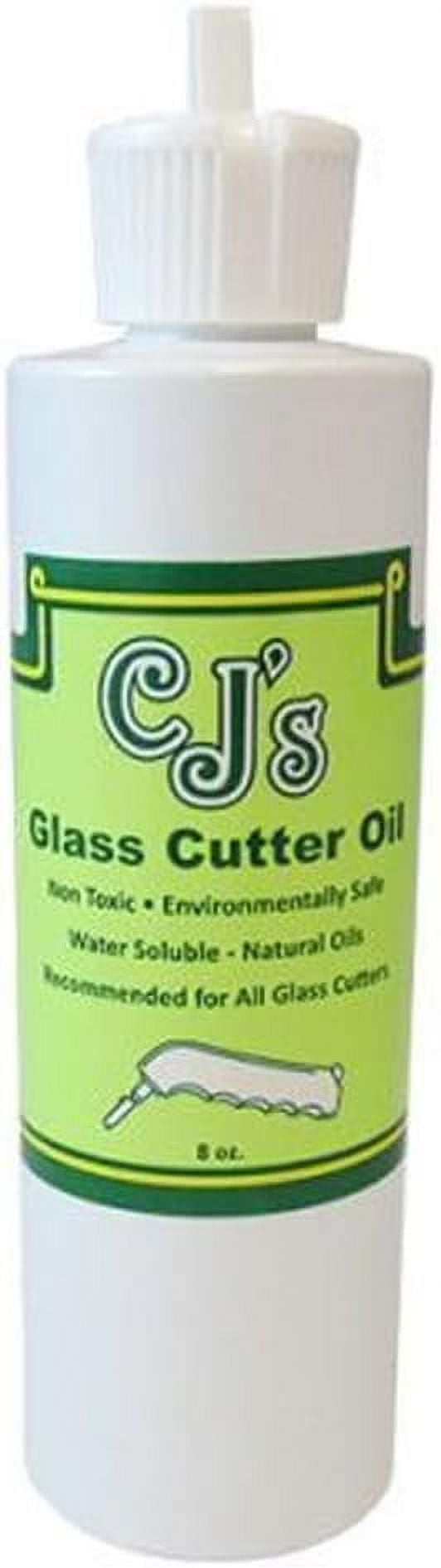 CJ's 8oz. Glass Cutting Oil Made for All Oil Fed and Dry Wheel Glass