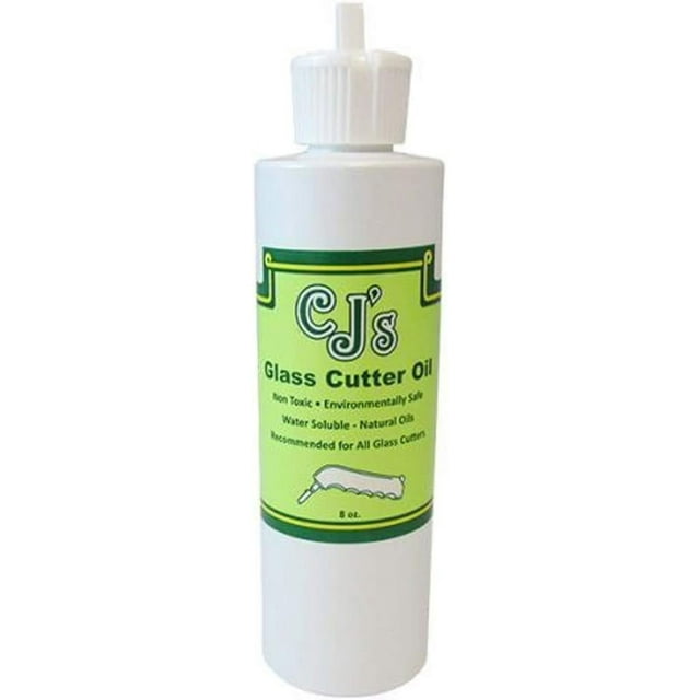 CJ's 8oz. Glass Cutting Oil Made for All Oil Fed and Dry Wheel Glass