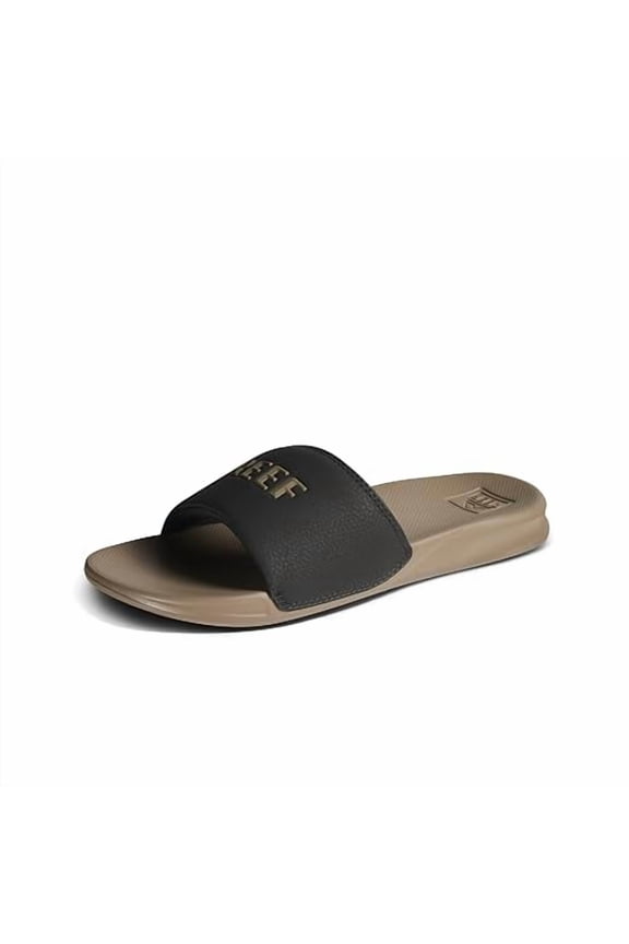 CJ5733 REEF MEN'S ONE SLIDE SANDALS BLACK FOSSIL SIZE 13