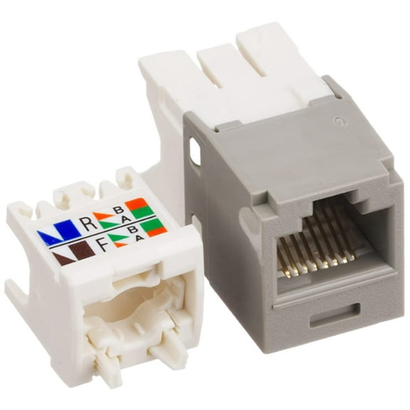CJ688TGIG Mini-Com TX6 Plus Jack Module W Enhanced Giga TC Termination Style T568 A/B Wiring, RJ45