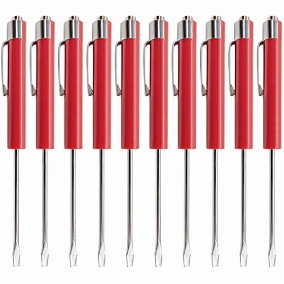CJB(10) TEN for Snap on Pocket Screwdriver, Flat Tip Screwdrivers, RED ~ Magnetic .NEW. R86855