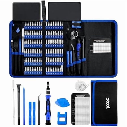 CJB 140 in 1 Precision Screwdriver Set, Professional Computer Laptop Repair Tool Kit, Electronics Repair Tool with 120 Magnetic Bits, Compatible for Macbook, iPhone, Game Console, Tablet