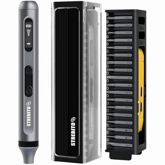 CJB 42 in 1 Electric Screwdriver, 3.7V Cordless Screwdriver Rechargeable, Compact Mini Power Screw Driver with Display for Computer Electronic Watch