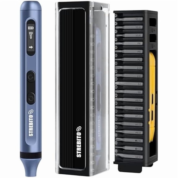 CJB 42 in 1 Electric Screwdriver, 3.7V Cordless Screwdriver Rechargeable, Compact Mini Power Screw Driver with Display for Computer Electronic Watch