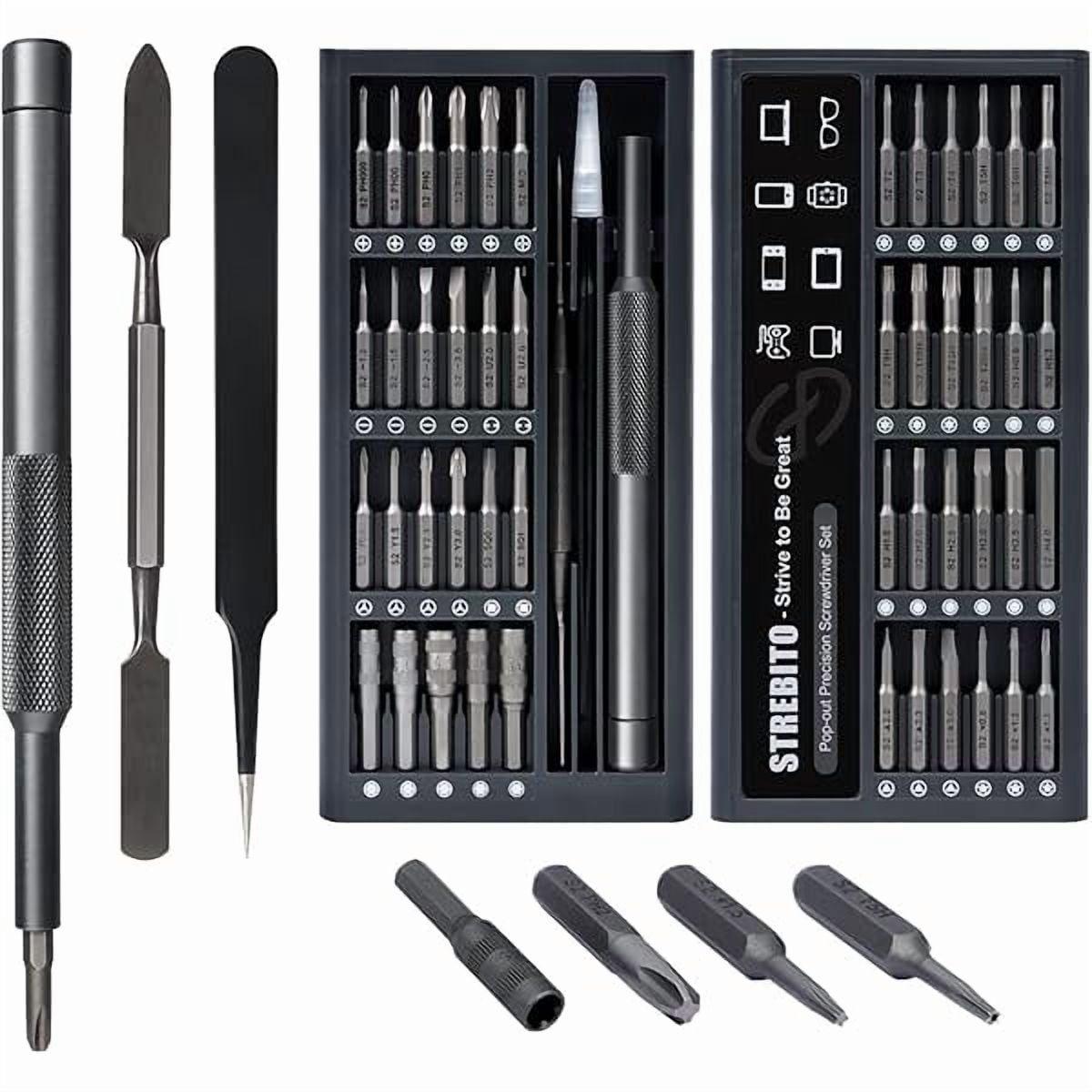 CJB Micro Screwdriver Set 50 in 1 Precision Screwdriver Set, Electronics Tool Kit Screwdriver Kit - Computer, iPhone, Macbook, PS4, PS5, Nintendo, Xbox Controller Repair Kit, S2 Multi Bit Driver