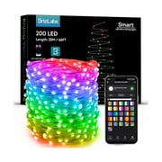 CJB Smart Fairy String Lights, 66ft 200 LED WiFi RGB Christmas Fairy Lights App Control, Dimmable Rainbow Christmas Lighting, Music Sync Xmas Decorative Lighting Work with Alexa & Google Home
