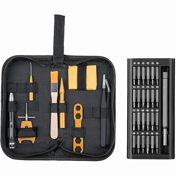 CJB [Upgraded Version] Fishing Reel Maintenance Kit | Reel Cleaning Kit | Fishing Reel Care Kit | Fishing Rod Repair Kit | 24 in 1 Screwdriver (Basic Set + 24-in-1 Screwdriver)