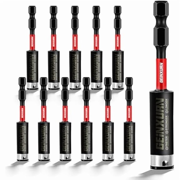 CJB12PACK Impact Magnetic Screwdriver Bit Holders, 3Inches Extension Socket Drill Bit Holder S2 Alloy Steel Hex Shank Quick-Change Drill Bit Guide