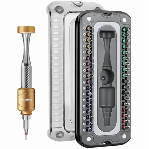 CJB37 in 1 Precision Screwdriver Set Mini Screwdriver,Small Screwdriver Set,Compact Micro Repair Tool Kit with Magnetic Tip 360Spin,for DIY,Phones,Laptops,Watch,Eyeglasses,Small Appliances