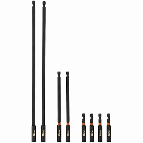 CJB8 Pcs Strong Magnetic Impact Driver Bit Holder Extension Set:4 PCS 2.5 Inch Long + 2 PCS 6 Inch Long + 2 PCS 12 Inch Long Magnetic Screwdriver Bit Holder