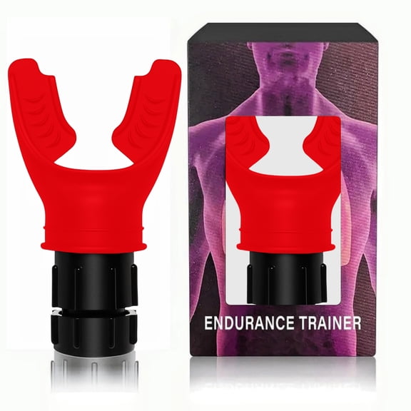 CJBZLCPCOO Portable Respiratory Muscle Trainer - Exercise Trainer with Resistance Adjustable for Improved Endurance and Strength, Durable Silicone, Easy-to-Clean