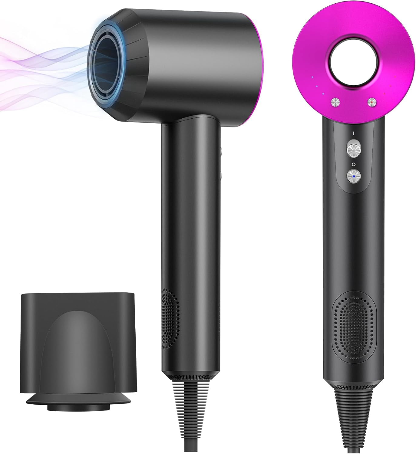 CJBZLCPCOO Hair Dryer, 130000RPM High Speed Professional 200M Negative Ionic Blow Dryer for Fast Drying, 3 Temps & 3 Speeds, Lightweight Portable Hairdryer for Travel, Suitable for All Hair Types