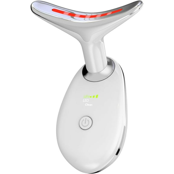 CJBZLCPCOO Red Light Therapy for Face, Floverkity LED Face Massager, RED Light Device, at-Home Face Tool for Skin Care (White,7 Light)