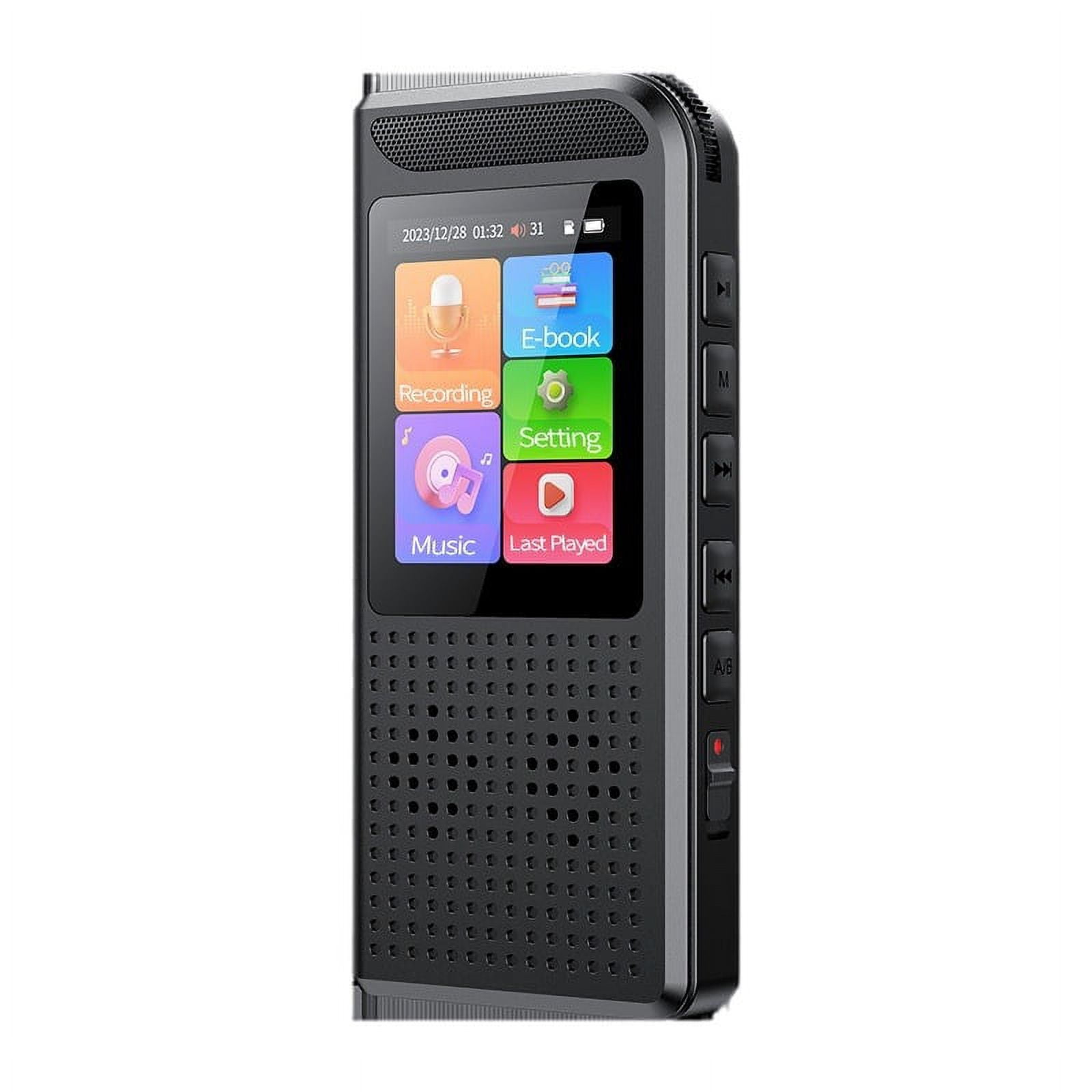 CJBZLCPCOO Voice Recorder Recording Device Digital Voice Recorder for Lectures, Meetings, Interviews Audio Recorder with USB Rechargeable