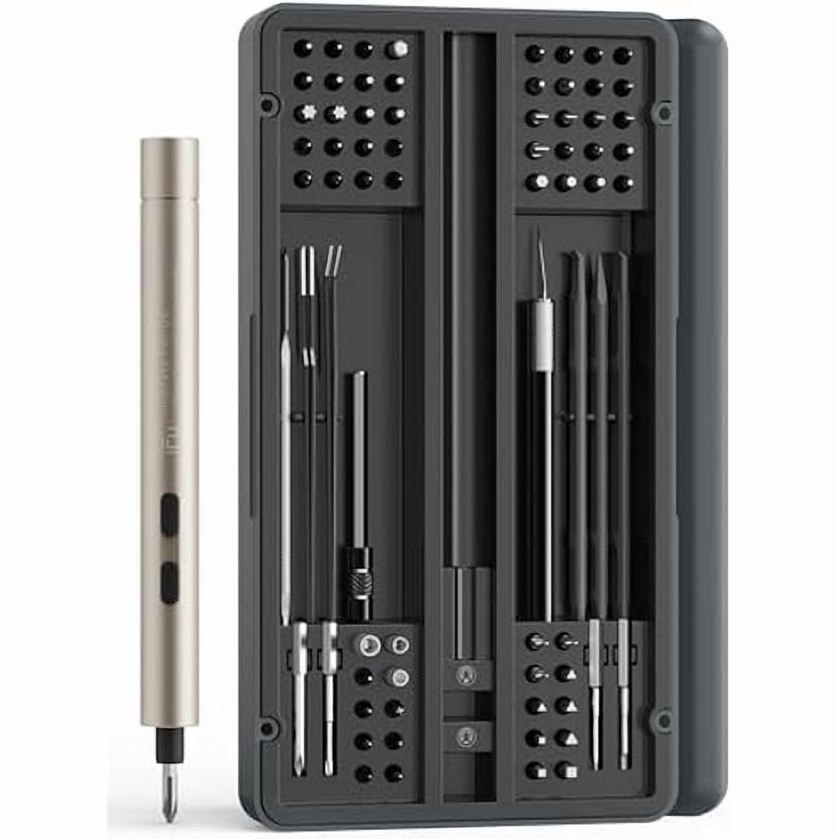 CJBiFu Mini Electric Screwdriver, 90 in 1 Precision Screwdriver Set – Small Cordless Power Screwdriver with LED Light & 64 Magnetic Bits, Repair Tool for Phone Laptop Camera Watch Computer