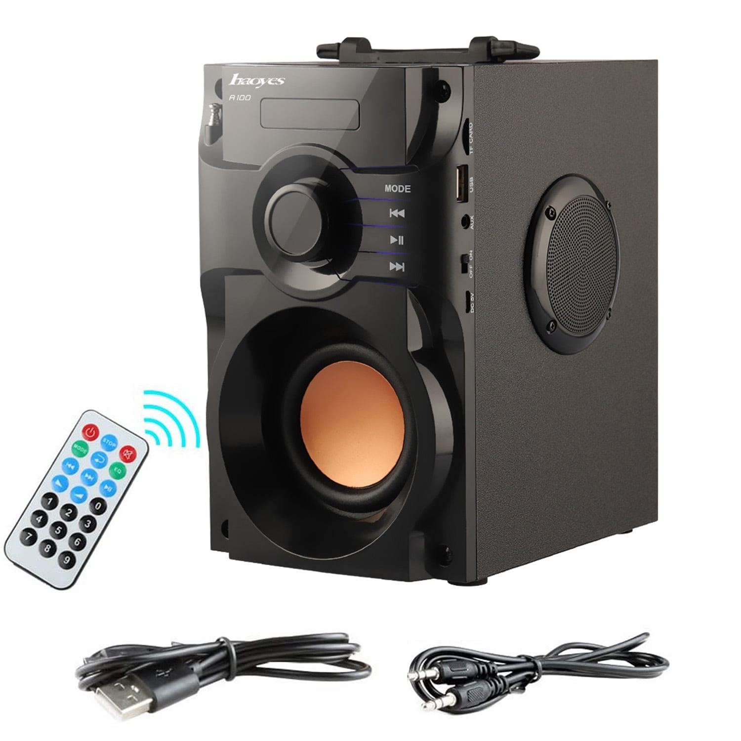 CJC 10W Portable Bluetooth Speaker with Subwoofer Rich Bass Wireless ...