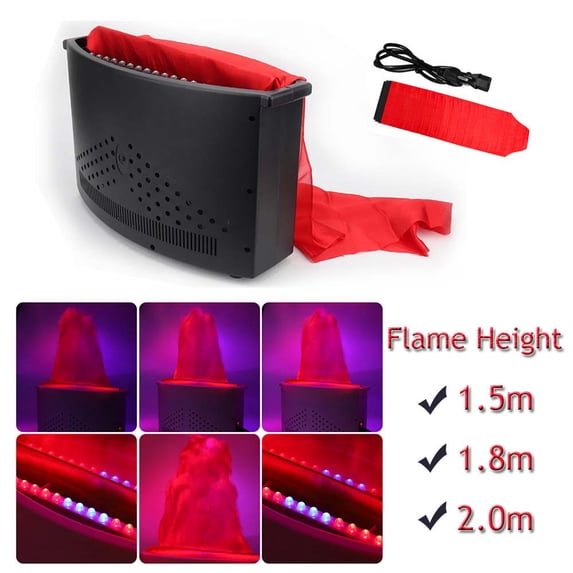 CJC 3D Artificial Flame Lamp, Simulated LED Flame Light, Fake Fire Lamp Realistic Stage Flame Effect Light, LED Campfire Lamp Christmas New Year Party Decorative Light, 1.5M Flame Height
