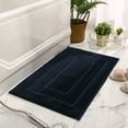 thumbnail image 1 of CJC Bathroom Rug - Ultra Soft Non Slip Bath Rug - Absorbent Bath Mat (Dark Blue, 16" x 24"), 1 of 7