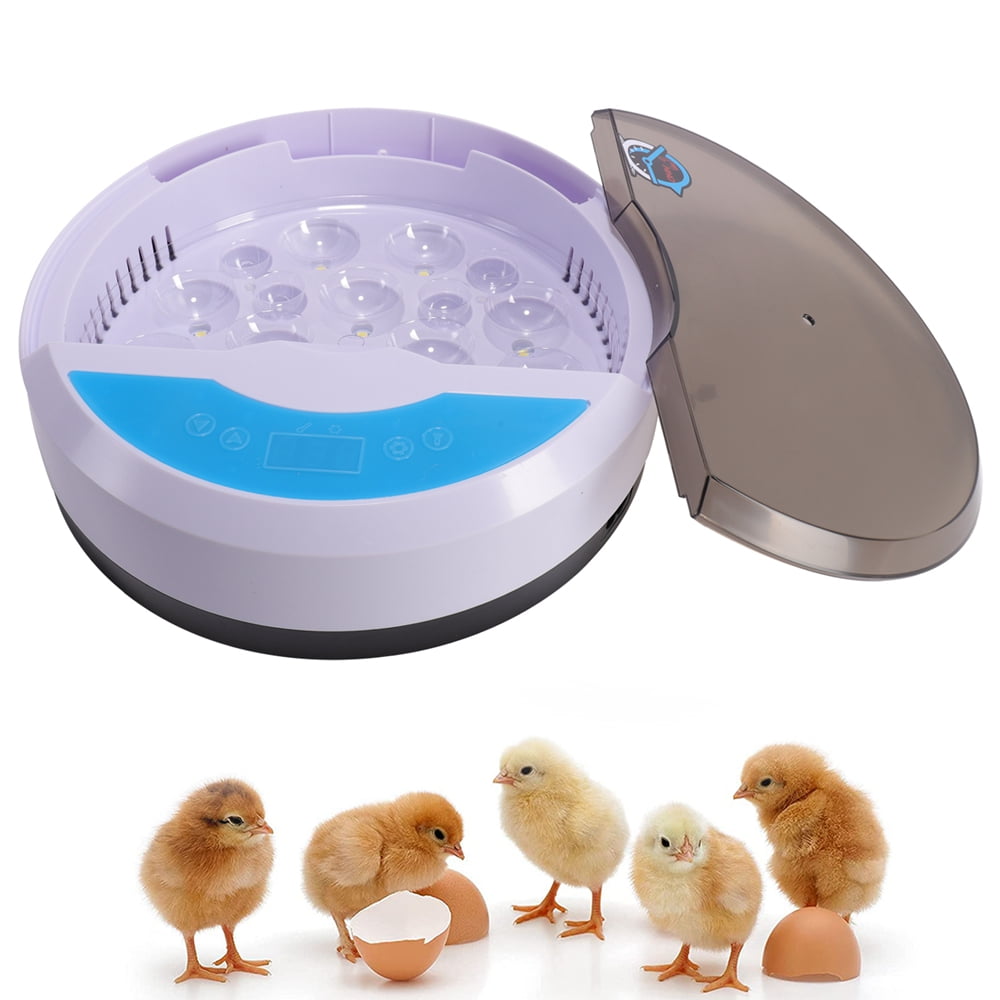 CJC Egg Incubator, with 9 LED Luminous Egg Candle Tester Digital Incubator, Poultry Hatcher for