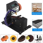 CJC Electric Abrasive Belt Machine DIY Dry Wet Grinding Sharpener Polishing Tool, Digital Display, Speed Regulation