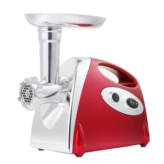 CJC Meat Grinder, 2 Adjustable Speed Electric Meat Grinders for Home use, Sausage Stuffer, Red
