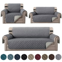 CJC Non-slip Sofa Cover Reversible Quilted Couch Slipcover Waterproof Tear Resistant Furniture Protector for Kids Pets, 3 Sizes & 9 Colors