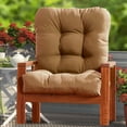thumbnail image 1 of CJC Outdoor Chair Cushions Waterproof Tufted Wicker Chair Cushion for Patio Furniture Indoor Rocking Chair Pad, Light Brown, 1 of 7