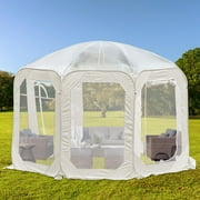 CJC Outdoor Sports Tent Pop Up Bubble Tent for 6-8 People Instant Weatherproof Pod Tent Shelter House Room Camping Tent Clear View Tent for Sport Events, Fishing & Garden