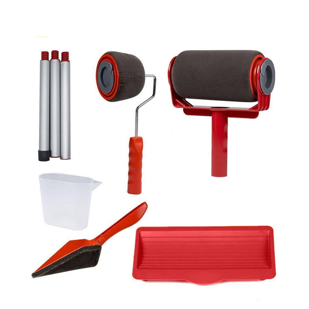 CJC Paint Roller Brush Kit, 8 Pcs/Set House Runner Pro Tool Painting