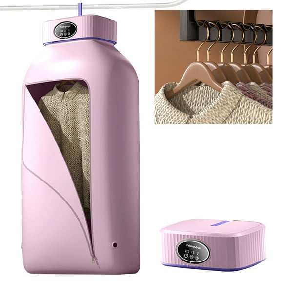 CJC Portable Clothes Dryer for Apartment Dryer Machine Hanging Dryer Machine with Timer Function Travel Dormitory 600W