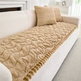 thumbnail image 1 of CJC Sofa Cover Fuzzy Couch Cover for Pets Dog Cat Washable Non-Slip Sofa Slipcover Cushion Protector Pets Friendly Mat (Light Brown, 28'' x 70''), 1 of 9
