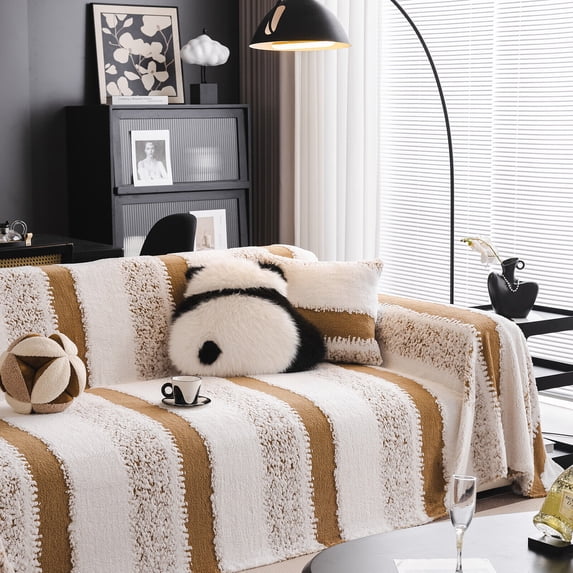 CJC Sofa Covers for L Shape Sofa Soft Slipcover Couch Cover for Dogs Loveseat Covers Washable Velvet Couch Protector