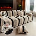 thumbnail image 1 of CJC Stretch Sofa Cover Thick Non Slip Couch Sofa Slipcover Furniture Protector with 1 Pillowcase for Kids Dogs Cats Pets (1-Seater, Black), 1 of 18