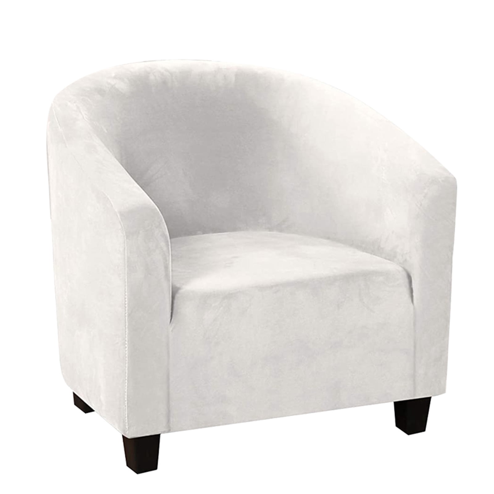 CJC Stretch Velvet Sofa Cover Club Chair Slipcover Plush Chair Covers, Spandex Elastic Armchair Couch Cover Sofa Furniture Protector for Bar Counter Living Room Internet Cafes Hotel