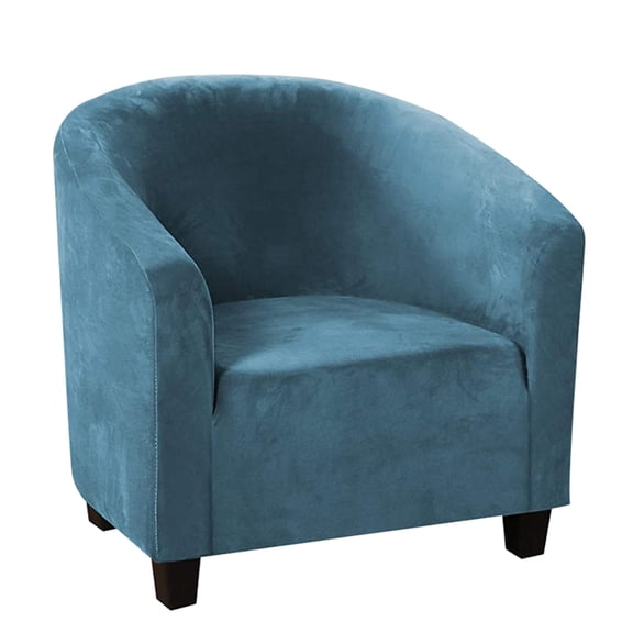 CJC Stretch Velvet Sofa Cover Club Chair Slipcover Plush Chair Covers, Spandex Elastic Armchair Couch Cover Sofa Furniture Protector for Bar Counter Living Room Internet Cafes Hotel
