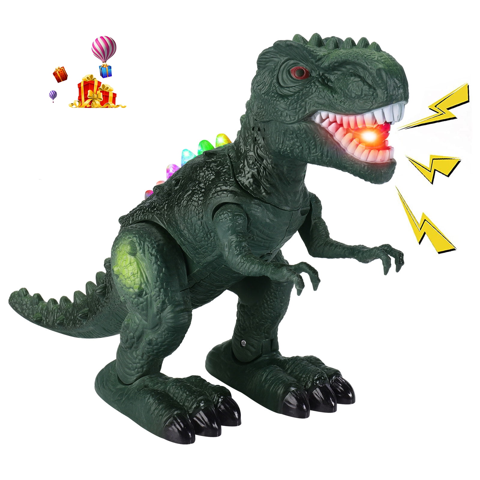 CJC T Rex Walking Dinosaur Toys Moving Glowing Dino Figure Gift for Kids Boys Girls Walmart