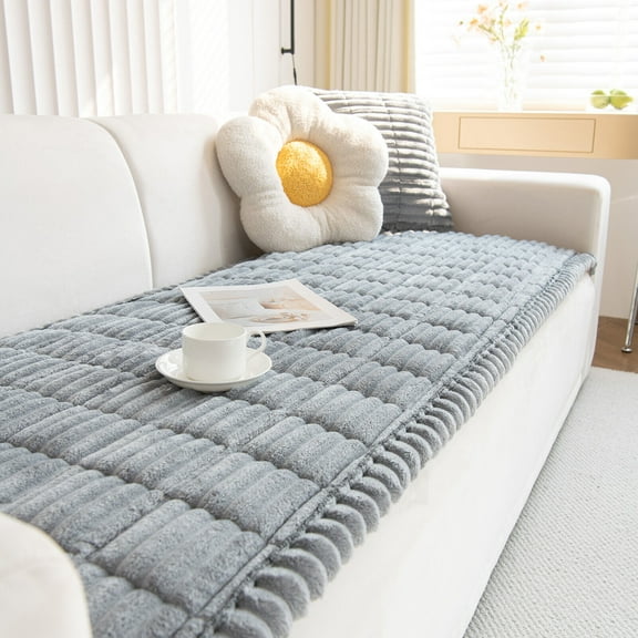 CJC Thickening Fuzzy Couch Pad Couch Protector for Dogs Garden Chic Cotton Protective Couch Covers Pet Mat Bed Sofa Cover