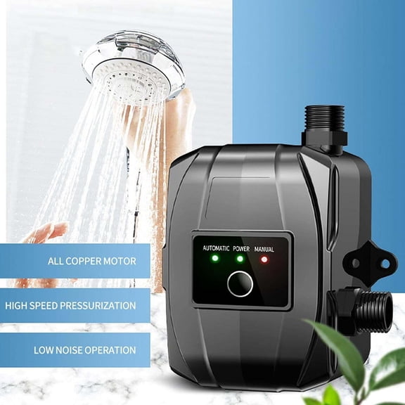 CJC Water Pressure Booster Pump for Home, DC 24V 150W Portable Automatic Water Recirculating Pump for for Sprinklers Shower Kitchen