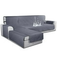 thumbnail image 1 of CJC Waterproof Couch Slipcover  L Shape Sofa Cover Sectional Couch 3pcs Reversible Chaise Lounge Furniture Protector, 1 of 9