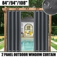 thumbnail image 1 of CJC Waterproof Thermal Insulated Outdoor Curtains, 52"x 94", 1 of 18